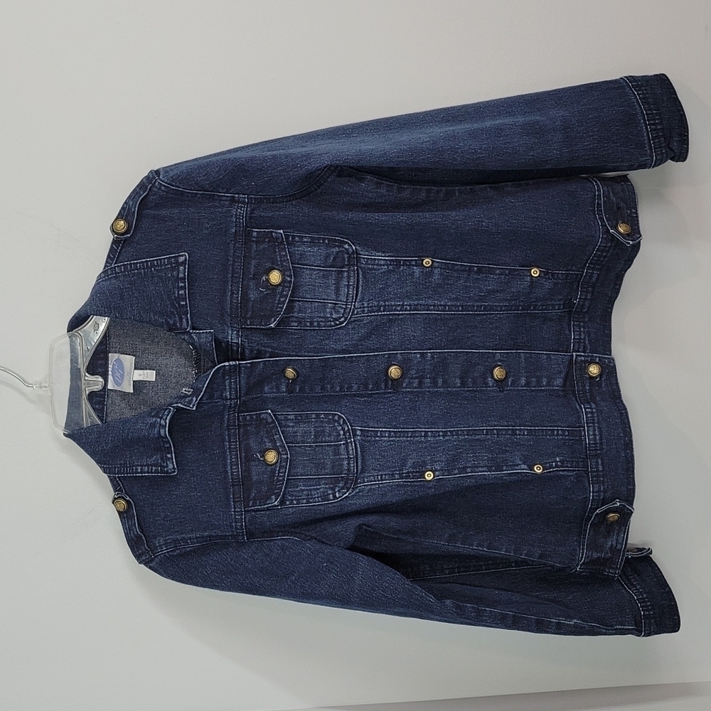 DG by Diane Gilman blue denim jacket Size Small